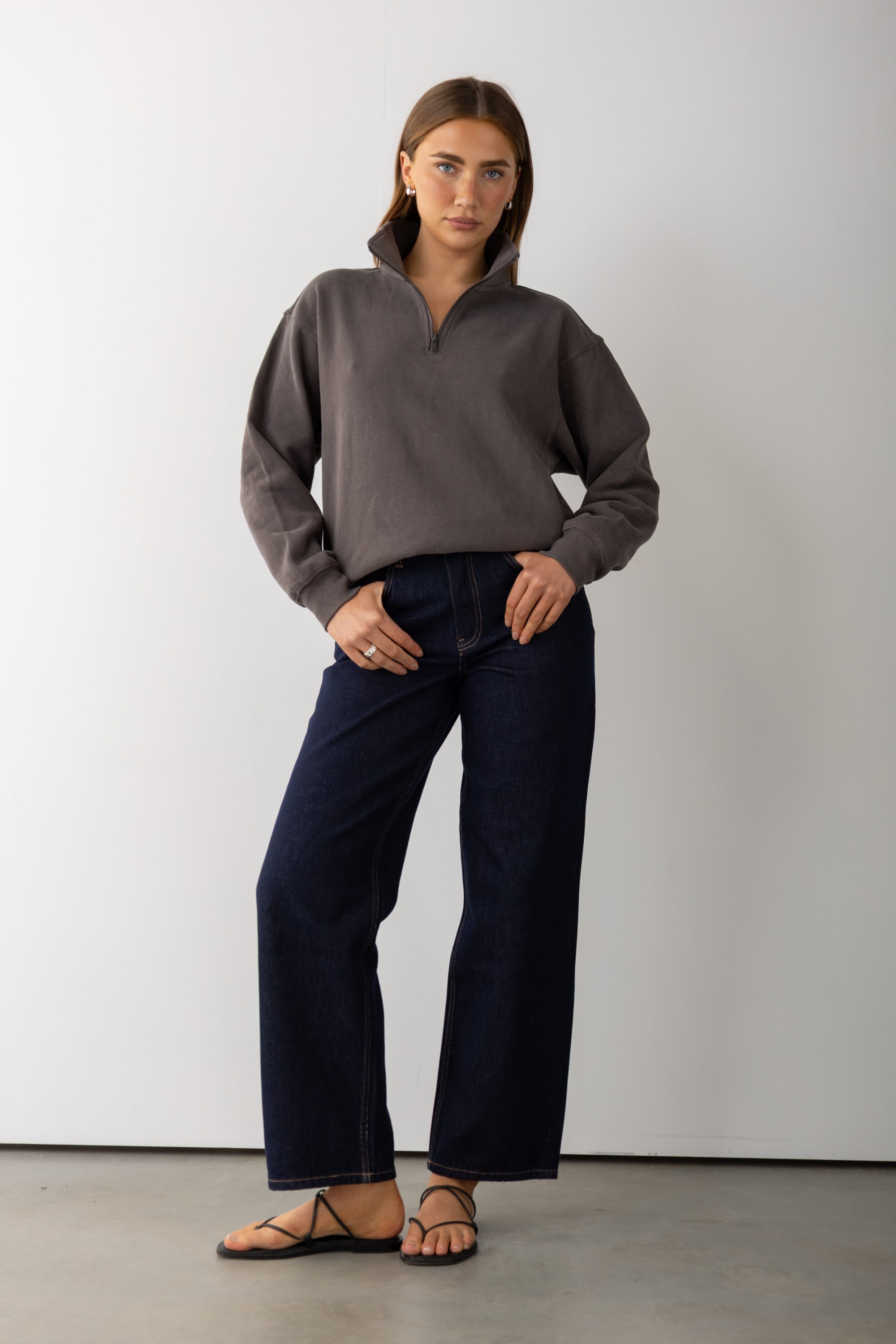 ORTC Men's Panel Quarter Zip Seafoam – ORTC Clothing Co