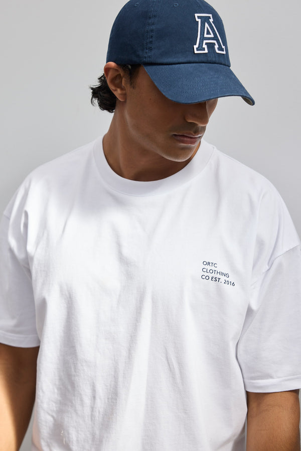 Box Fit Logo T Shirt White