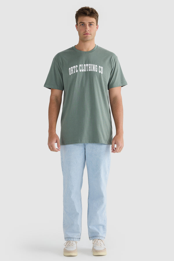 College Logo T Shirt Sage