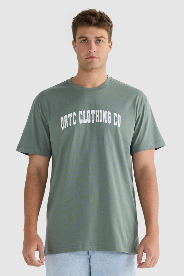 College Logo T Shirt Sage