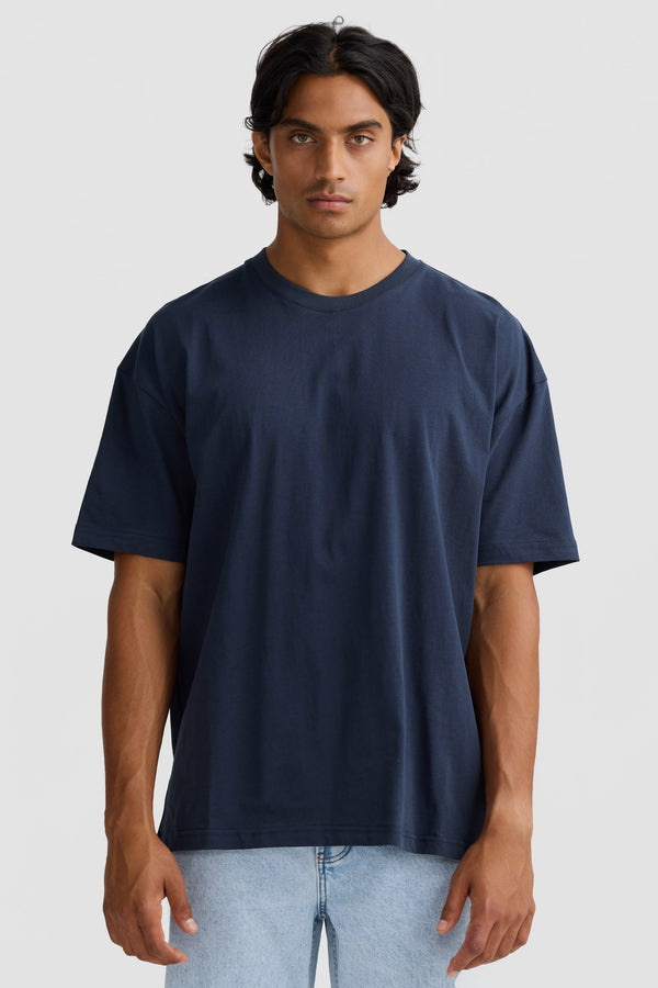 Henderson Box Fit T Shirt Navy