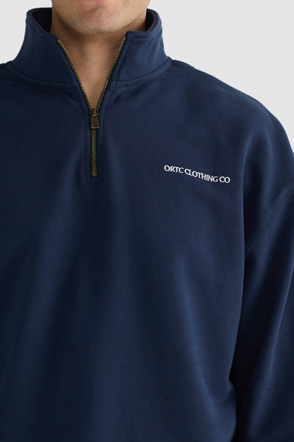 Hugo Quarter Zip Navy