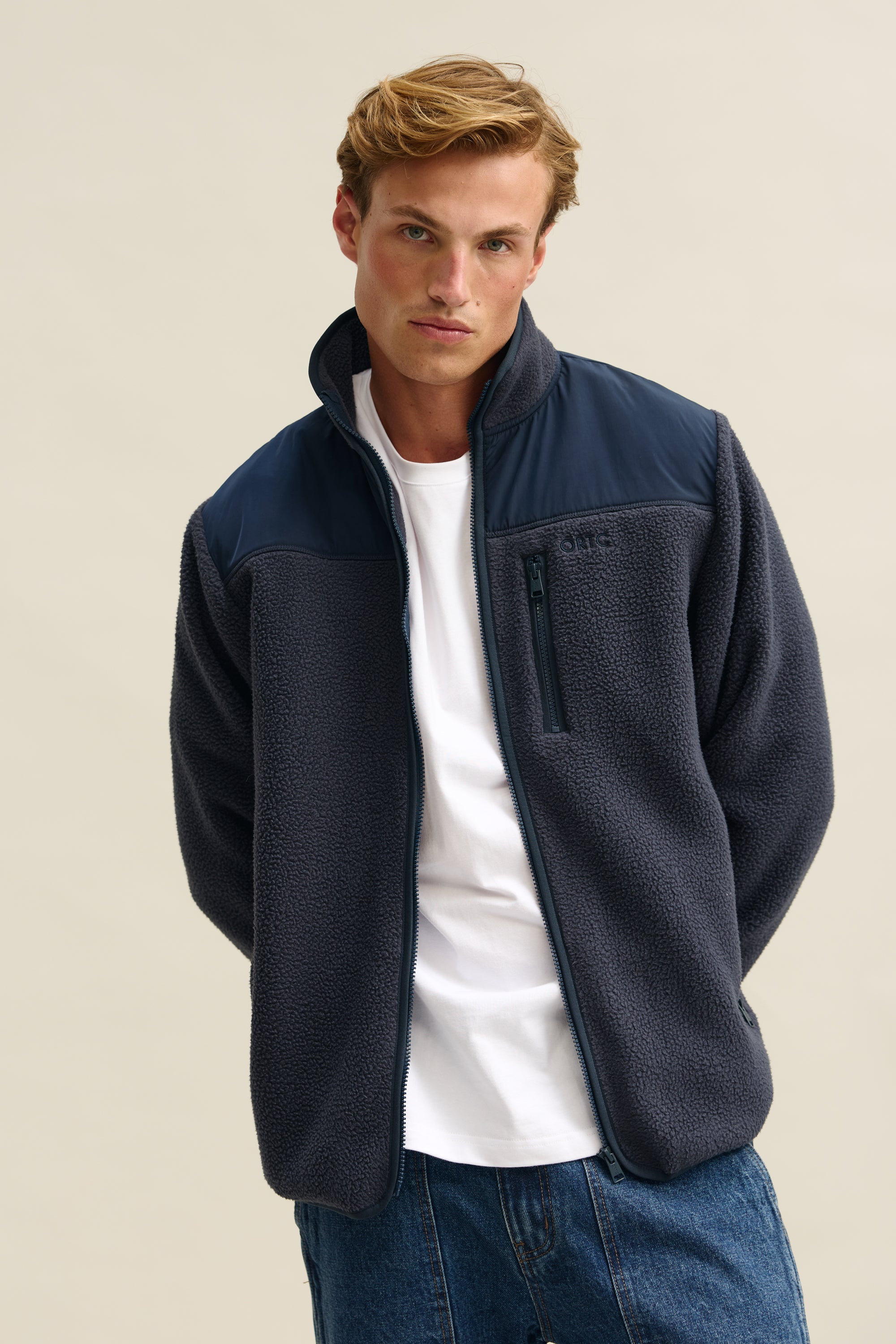 洋楽 OPPAZET ORTC Women's Sherpa Fleece Quarter Zip Espresso – ORTC Clothing Co