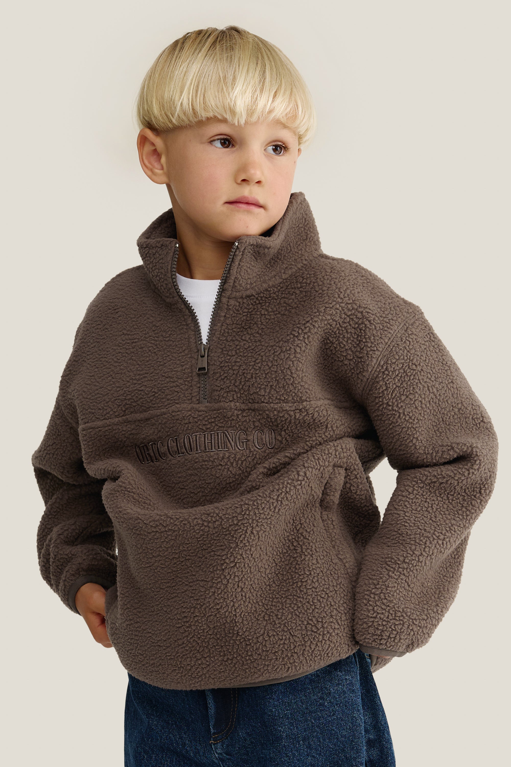 ORTC Men's Classic Logo Quarter Zip Navy – ORTC Clothing Co