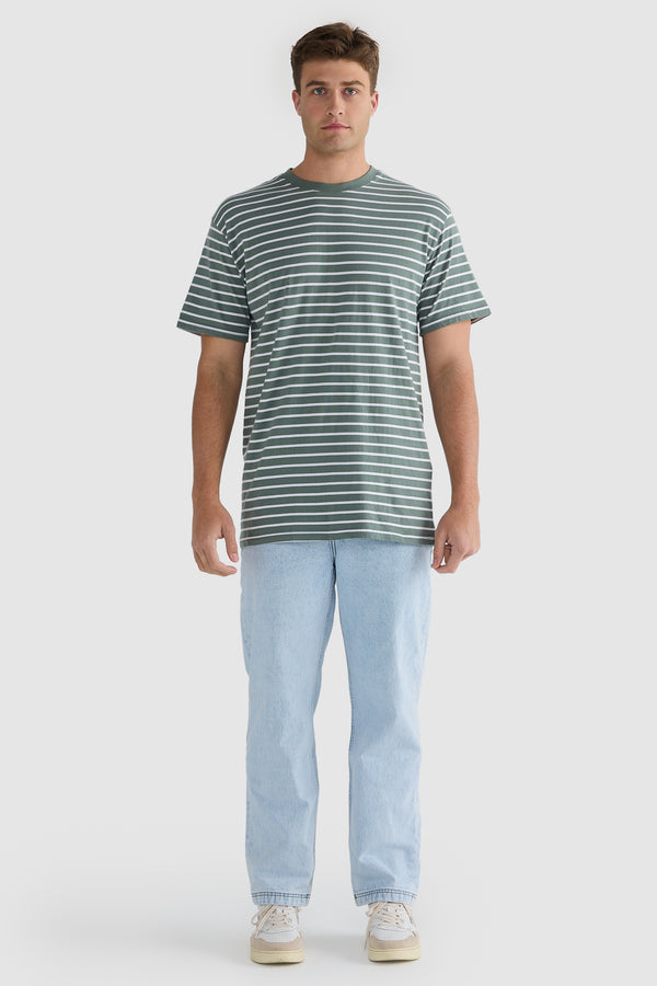 Louis Stripe T Shirt Sage