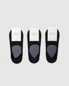 3 Black no show socks with ortc tag